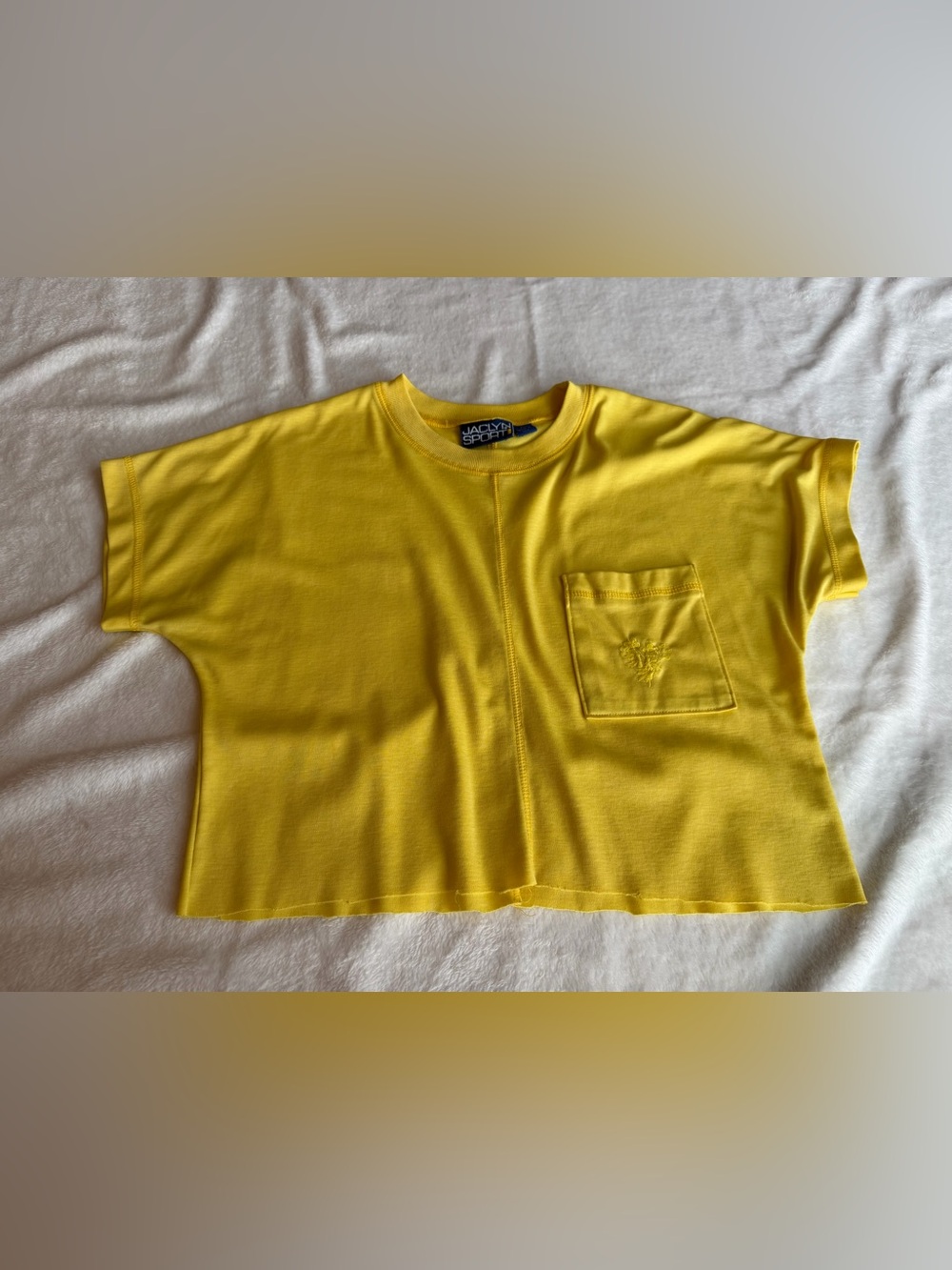 Jaclyn Sport Bright Yellow Pocket Tee